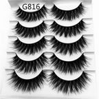 5 Pares Cílios Postiços  Natural